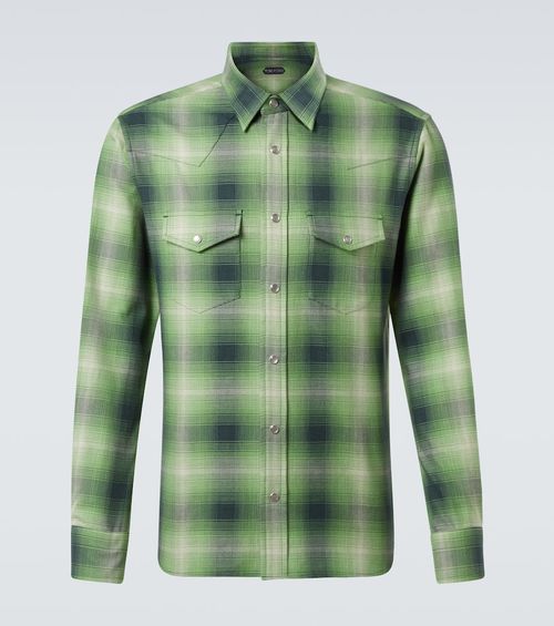 Checked cotton shirt