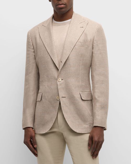 Men's Houndstooth Two-Button Sport Coat