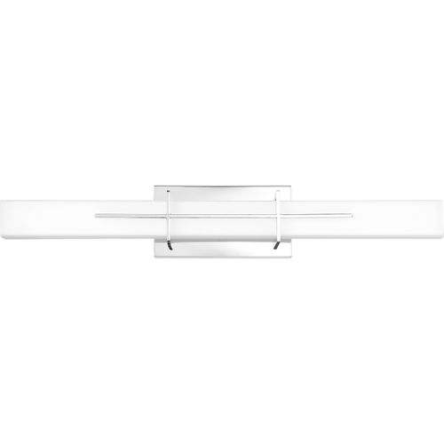 Gemini LED Bathroom Vanity Light in Polished Chrome