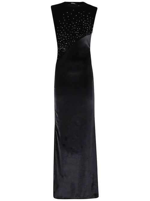 Crystal-embellished dress - Black