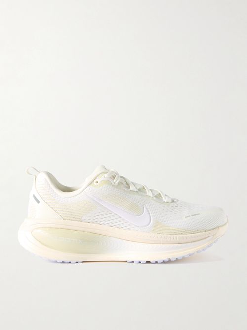 Vomero 18 Leather And Rubber-trimmed Mesh Sneakers - Off-white
