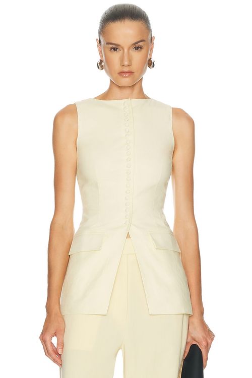 SRG Sidonia Top in Butter Yellow - Yellow. M also in L, S, XL