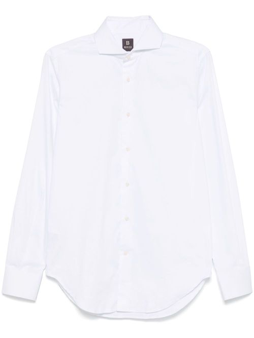 Spread-collar shirt - White
