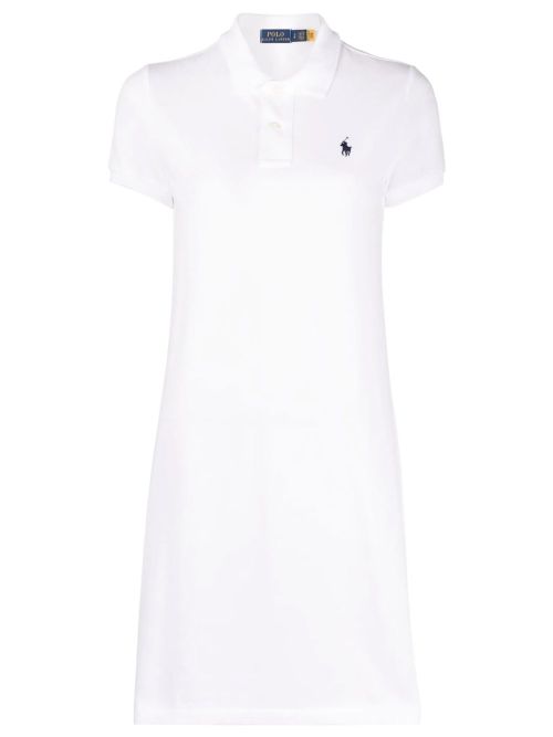 Cotton Mesh Polo Dress