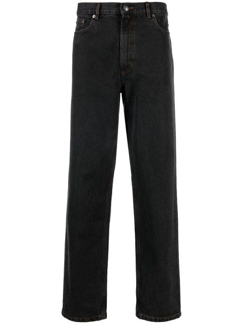 Straight-leg jeans - Black