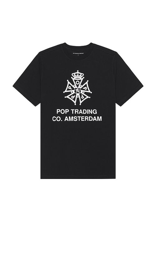 Pop Trading Company Four Days Tee in Black.  XL/1X also in L
