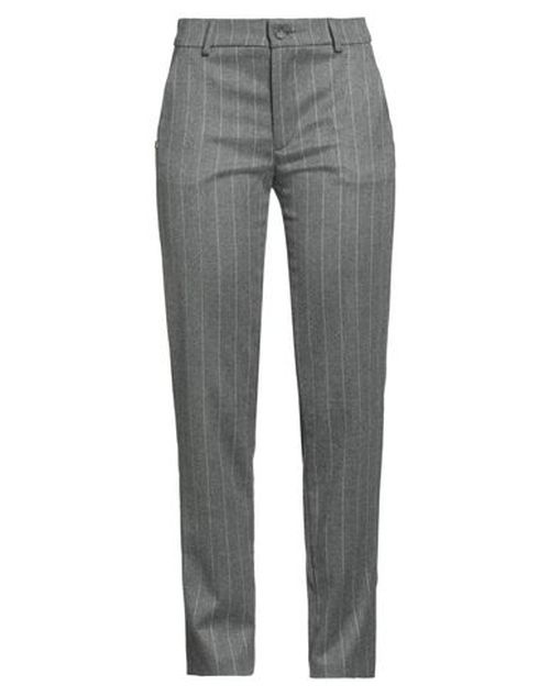 Manila Grace Woman Pants Grey Size 10 Polyester, Viscose, Elastane