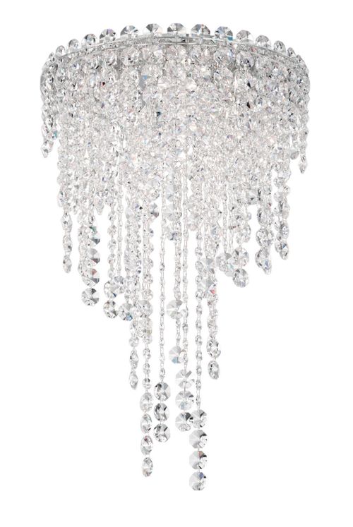 Chantant 4-Light Flush Mount Ceiling Light in Stainless Stee