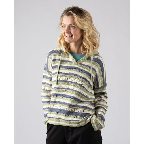 Saltrock Aurelia Womens Hooded Jumper in Light Green