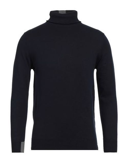 Man Turtleneck Midnight blue Size M Cotton