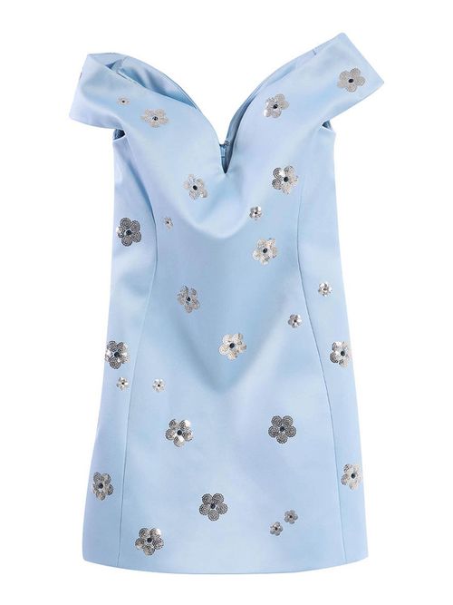 Sequin Daisy Embellished Dress