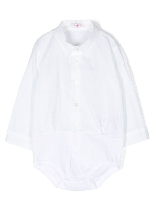 Long-sleeve bodysuit shirt - White