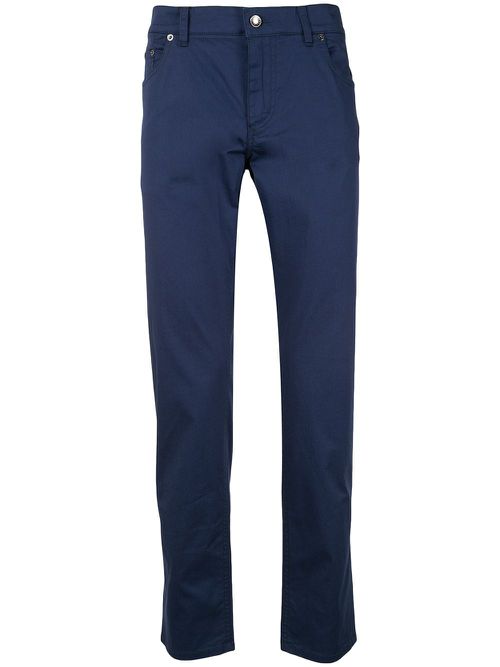 Cropped chinos - Blue