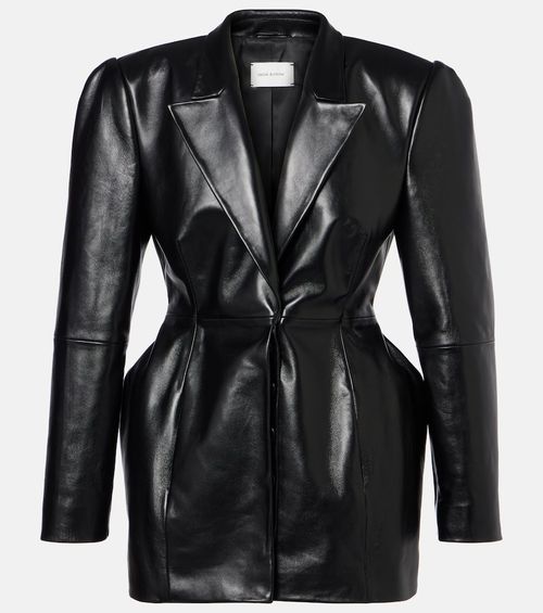 Leather blazer
