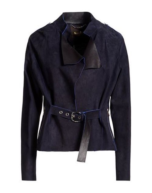 Woman Jacket Navy Size 4 Leather