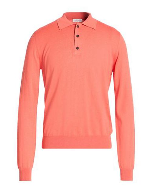 Man Sweater Coral Size 44 Silk, Cotton