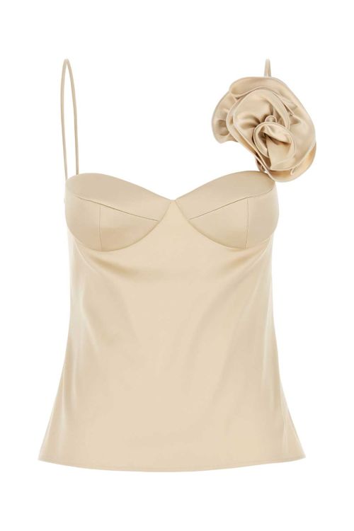 Blouse Tank Top — Beige