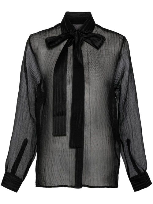 Organza shirt - Black