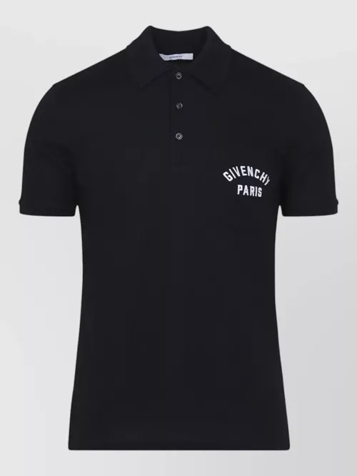 Givenchy - shirt chest pocket polo collar short sleeve