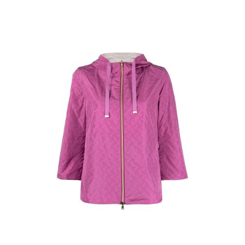 Quilted Polyester Raincoat — Pink