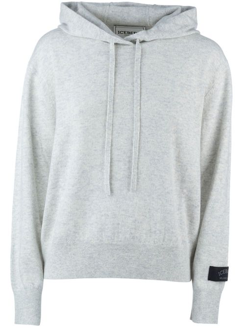 Logo-patch hoodie - Grey