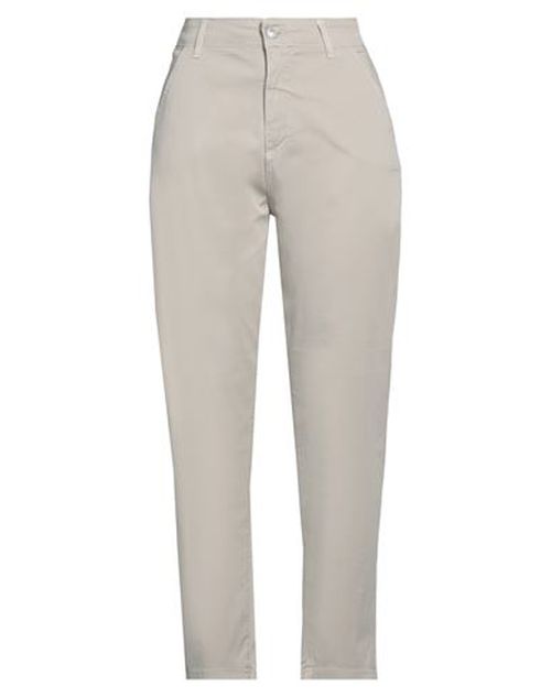 Woman Pants Khaki Size 26 Cotton, Elastane