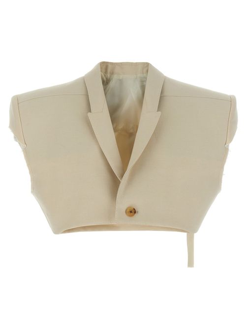 Beige Micro tatlin vest