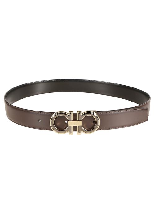 Double Logo Buckle Belt