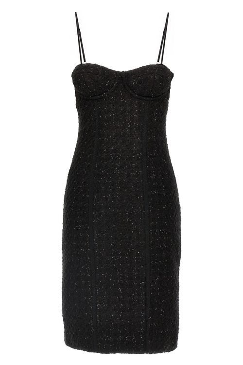 Bouclé Midi Dress