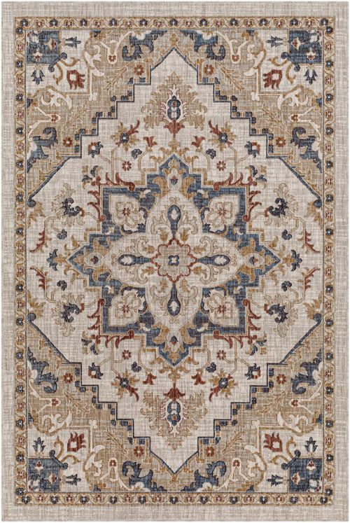 "Lewa Cream Outdoor Area Rug