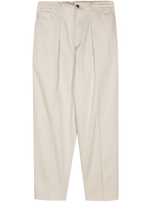 Dominique twill trousers - Neutrals