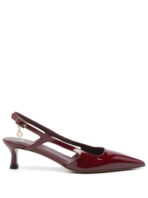 60mm slingback pumps - Red