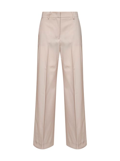 High-Rise Palazzo Trousers — Pink