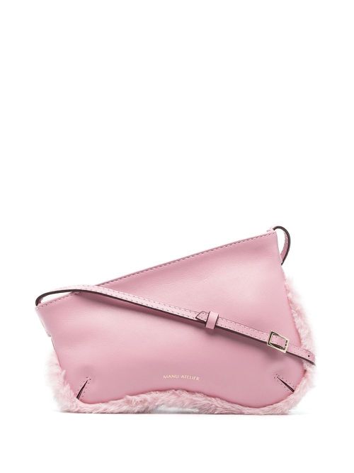 Curve zipped shoulder bag - Pink