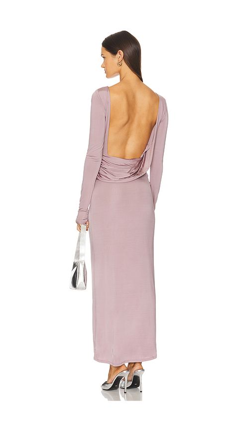 Lovers and Friends x Christina Elezaj Abigail Maxi Dress in Mauve. S also in XS, XXS, M