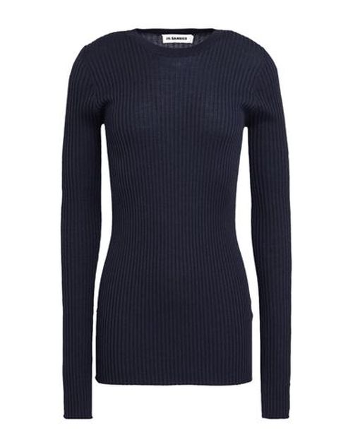 Woman Sweater Navy Size 6 Wool, Silk
