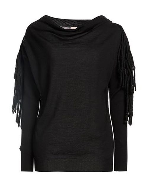 Woman Sweater Black Size 6 Merino Wool