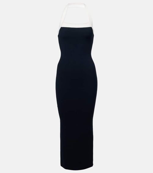 Christa halterneck midi dress