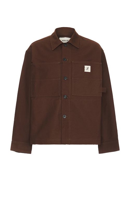 AGOLDE x RSVP Gallery Erving Shirt Jacket in Brown. - XL/1X also in