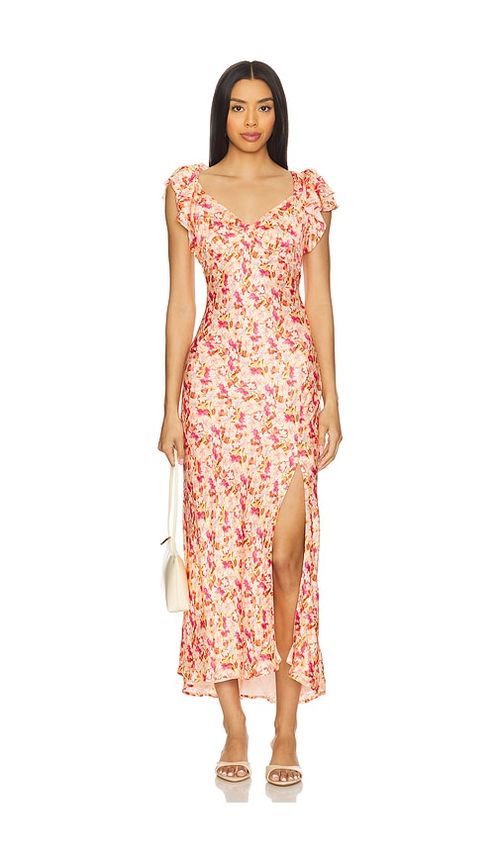 ASTR the Label MAXIKLEID DRESS in Fuchsia,Orange. Größe S. Also in