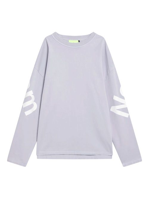 NEW AMSTERDAM logo-print long-sleeve T-shirt - Purple