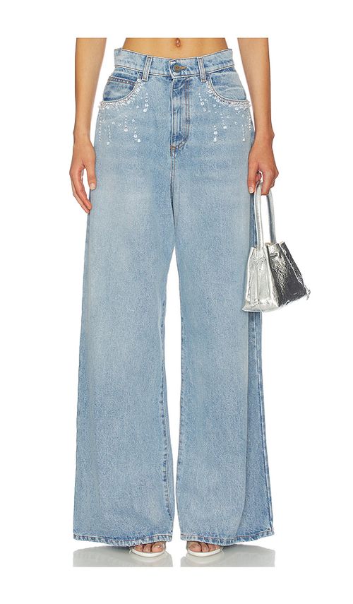GIUSEPPE DI MORABITO Denim Wide Leg in Blue. 25. Also