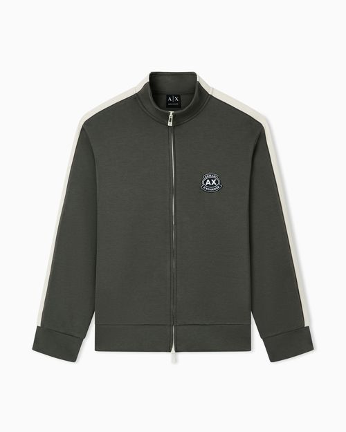 Stretch bonded cotton sweatshirt