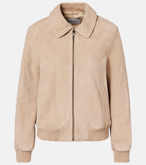 Suede bomber jacket