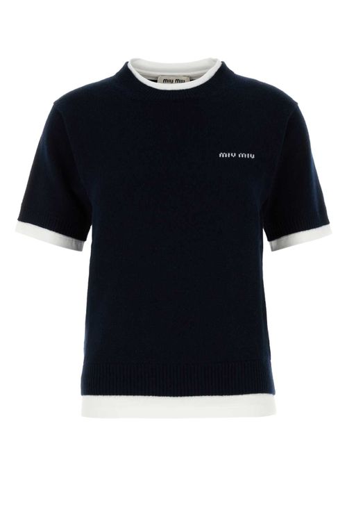 Cashmere Crew-Neck Sweater — Navy