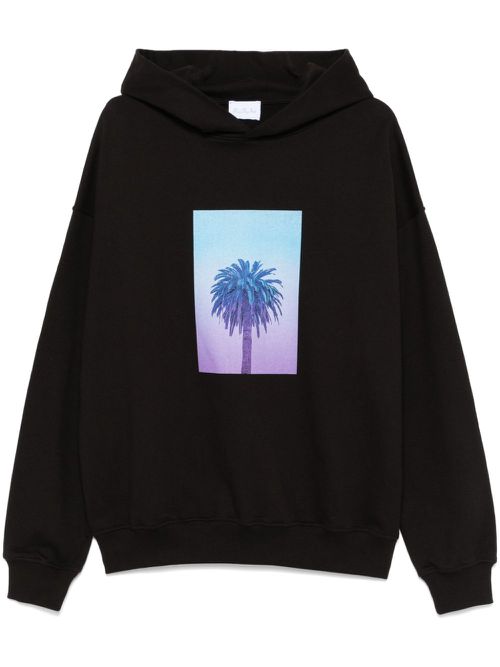 Sunset Palm hoodie - Black