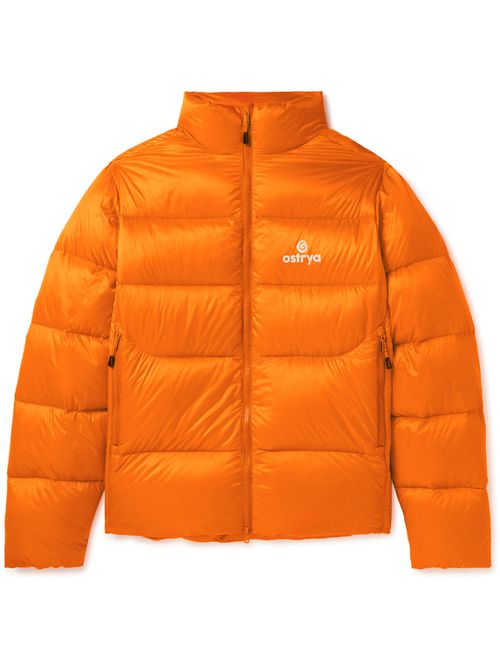 Throwing Fits Squall Logo-Print Quilted Ripstop Down Jacket