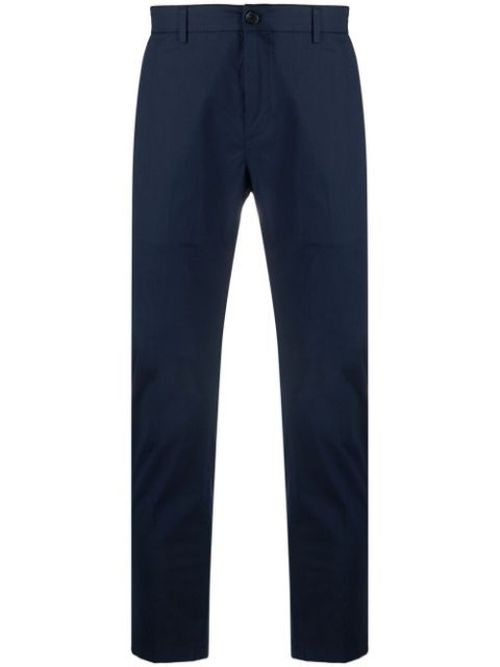 Mid-rise slim-fit trousers