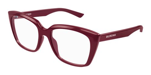 Balenciaga BB0062O 008 Women’s Eyeglasses Red Size 53 - Blue Light Block Available