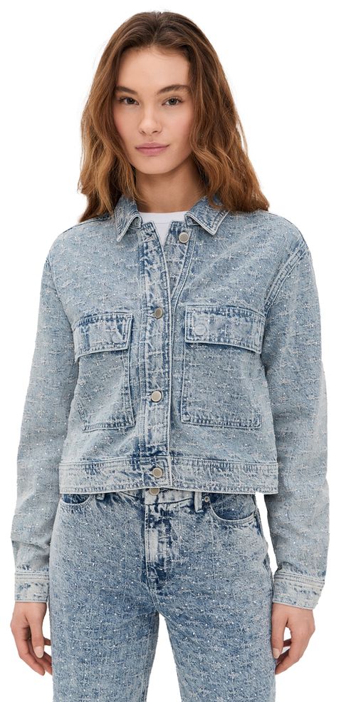 Crystal Denim Jacket Indigo1070